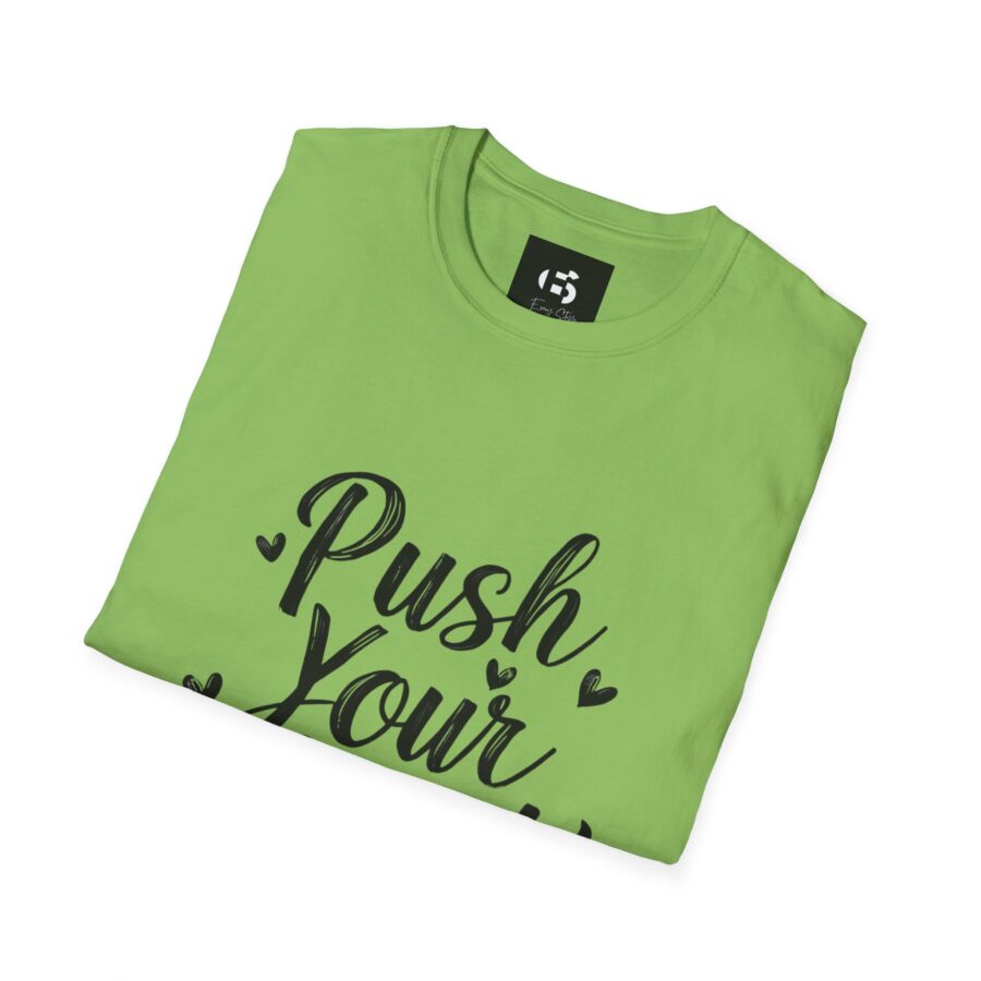 Motivational Unisex Softstyle T-Shirt - 'Push Your Limit' - Inspirational Apparel for Fitness and Self-Improvement - Image 12