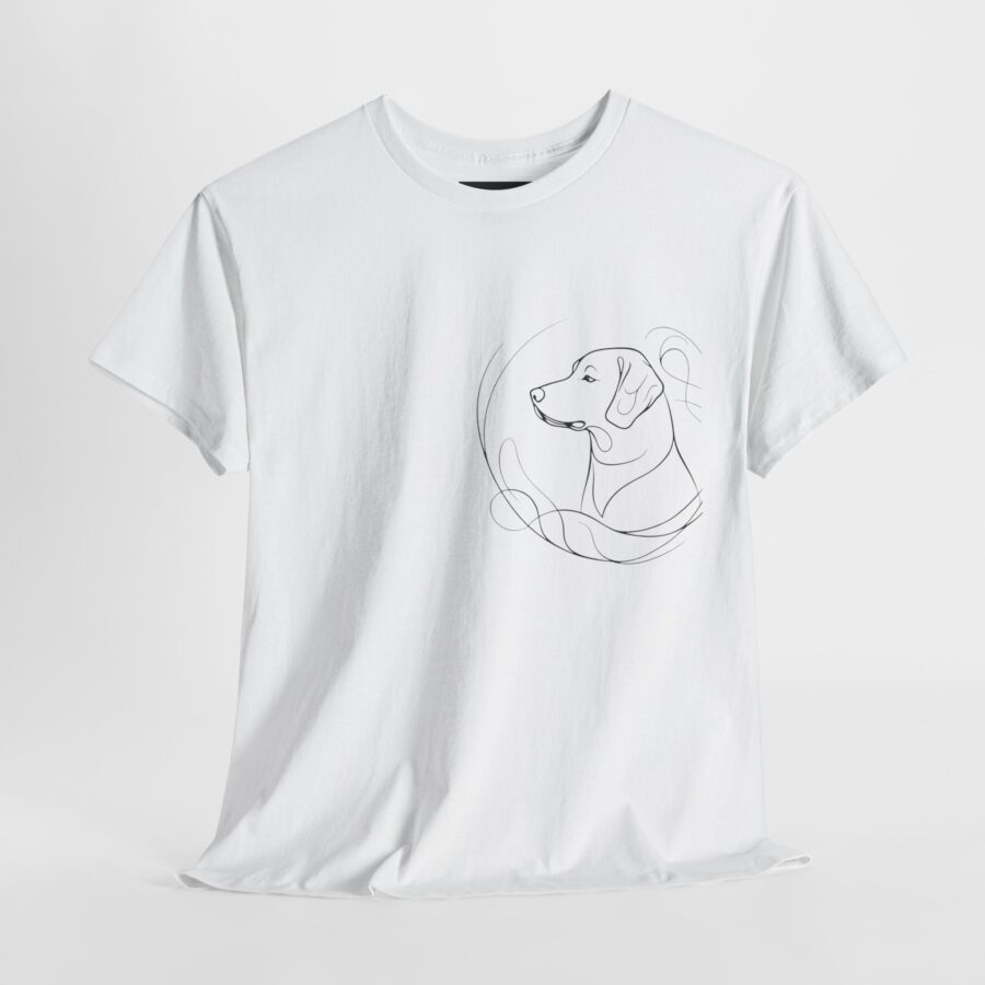 Dog Lover Unisex Heavy Cotton Tee - Cozy & Stylish Pet Illustration - Image 4