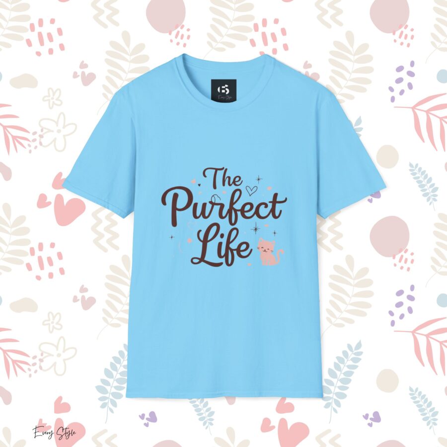 The Purfect Life Unisex Softstyle T-Shirt - Cute Cat Lover Tee - Image 18