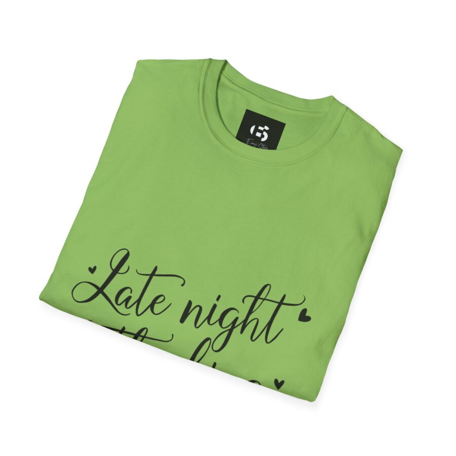 Late Night Thinking Unisex Softstyle T-Shirt - Cozy and Inspirational - Image 12