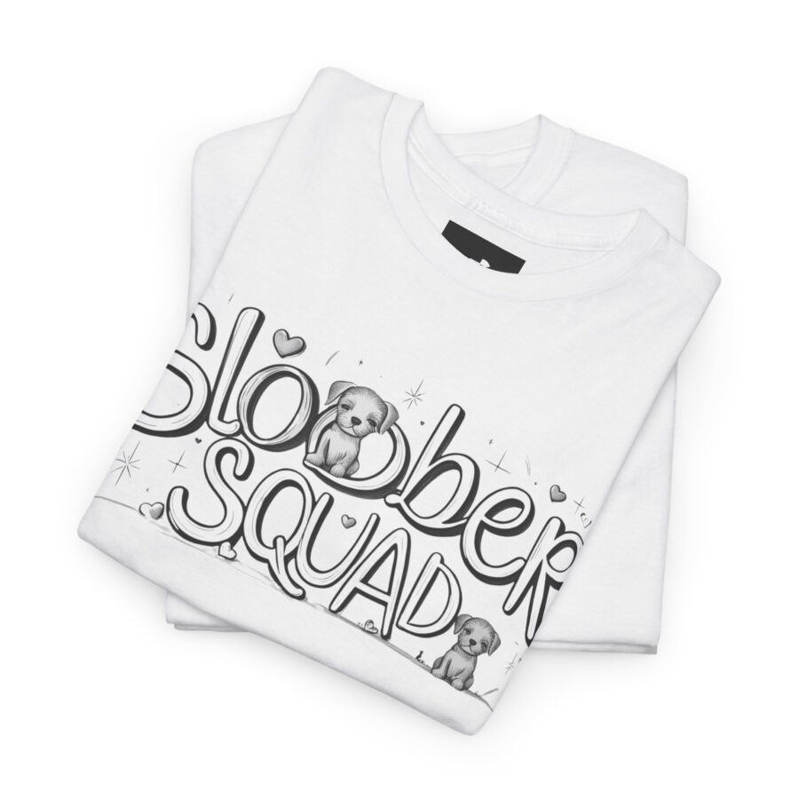 Slobber Squad Unisex Heavy Cotton Tee - Fun Pet Lovers T-Shirt - Image 4