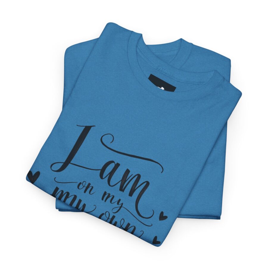 Inspirational Unisex Heavy Cotton Tee - 'I am on my own path' - Image 2