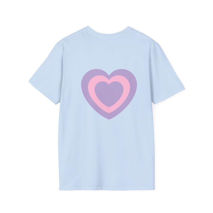 Love Vibes Unisex Softstyle T-Shirt - Heart Design for Couples - Image 12