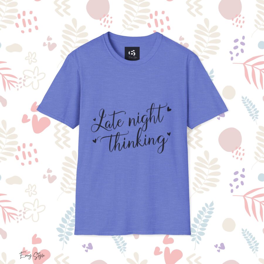 Late Night Thinking Unisex Softstyle T-Shirt - Cozy and Inspirational - Image 19