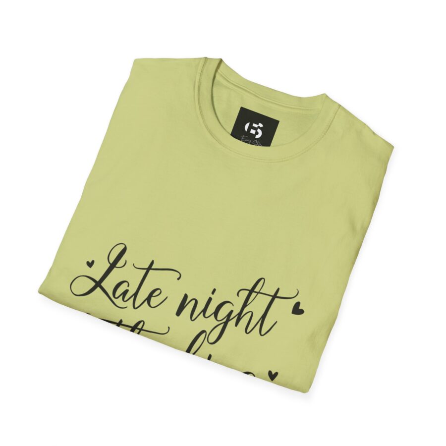 Late Night Thinking Unisex Softstyle T-Shirt - Cozy and Inspirational - Image 8