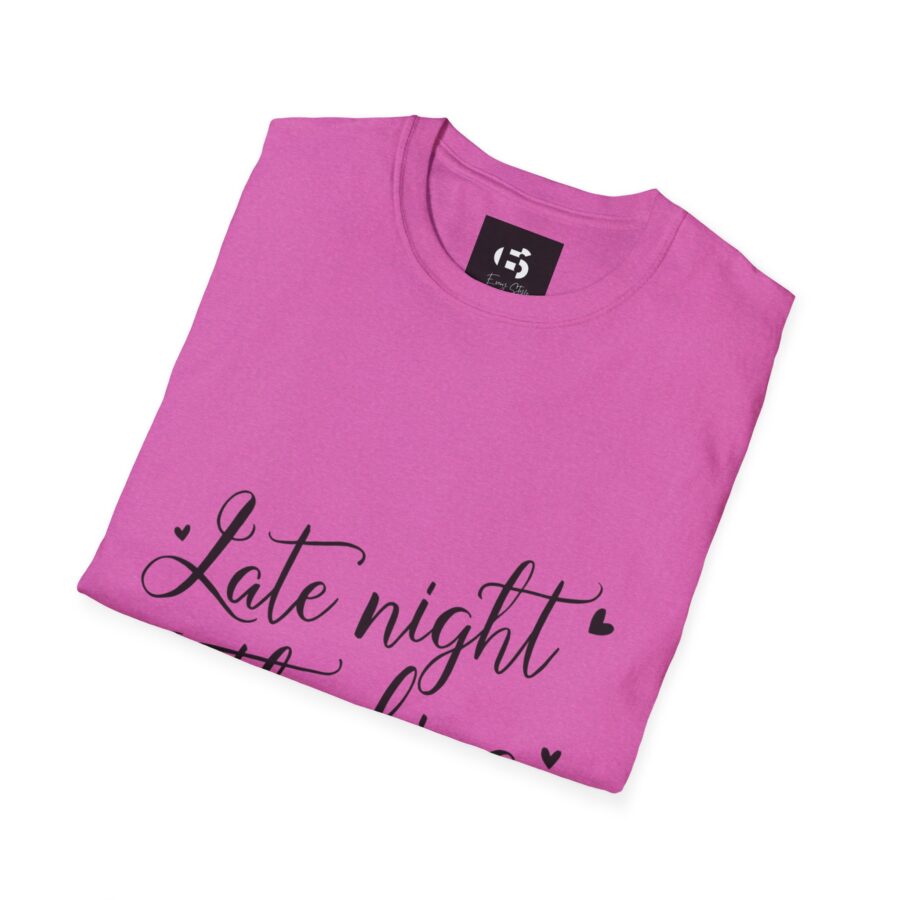 Late Night Thinking Unisex Softstyle T-Shirt - Cozy and Inspirational - Image 26