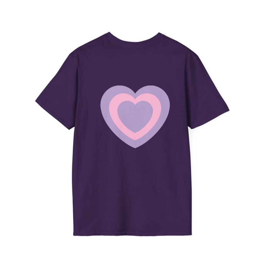 Love Vibes Unisex Softstyle T-Shirt - Heart Design for Couples - Image 7