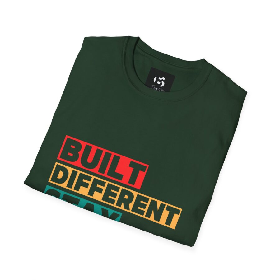 'Built Different, Stay Unmatched' Unisex Softstyle T-Shirt - Motivational Tee for Everyday Wear - Image 7