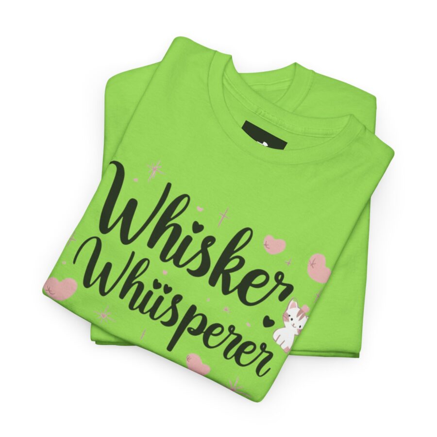 Whisker Whisperer Unisex Heavy Cotton Tee - Perfect for Cat Lovers - Image 14