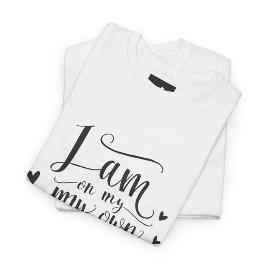 Inspirational Unisex Heavy Cotton Tee - 'I am on my own path' - Image 4