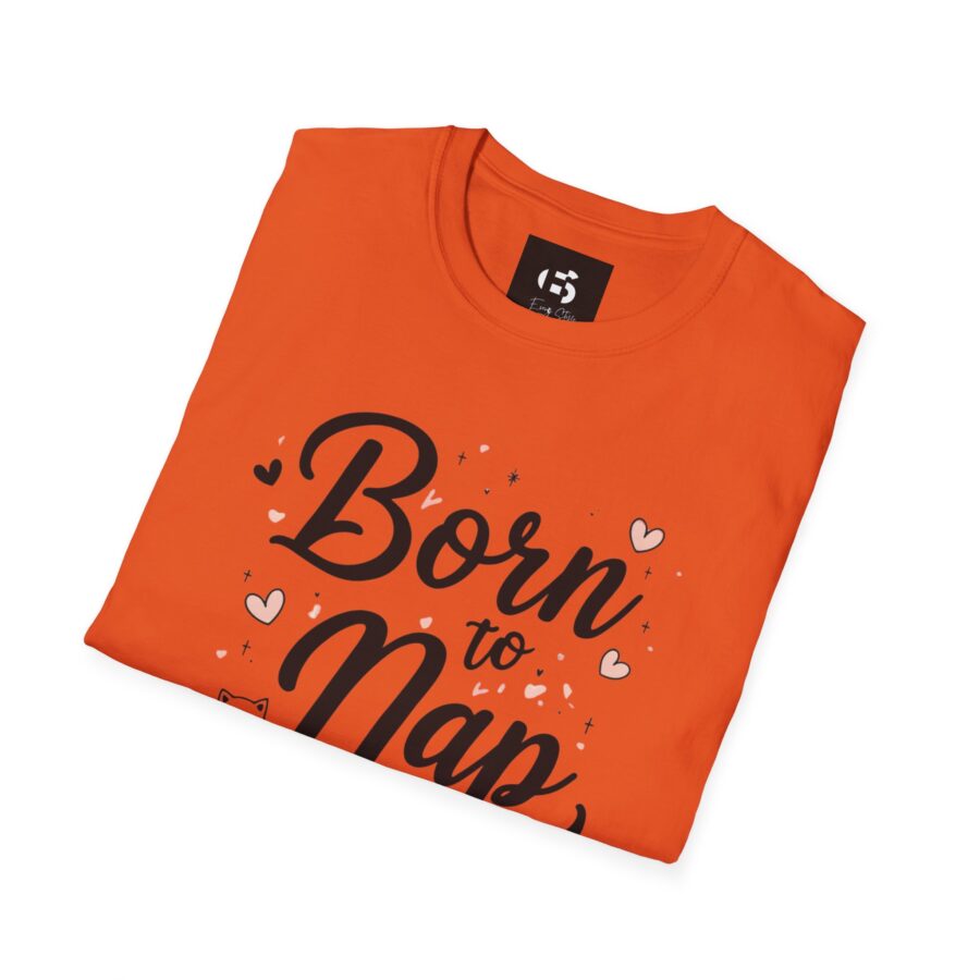 Born to Nap Unisex Softstyle T-Shirt – Comfy Shirt for Cat Lovers - Image 25