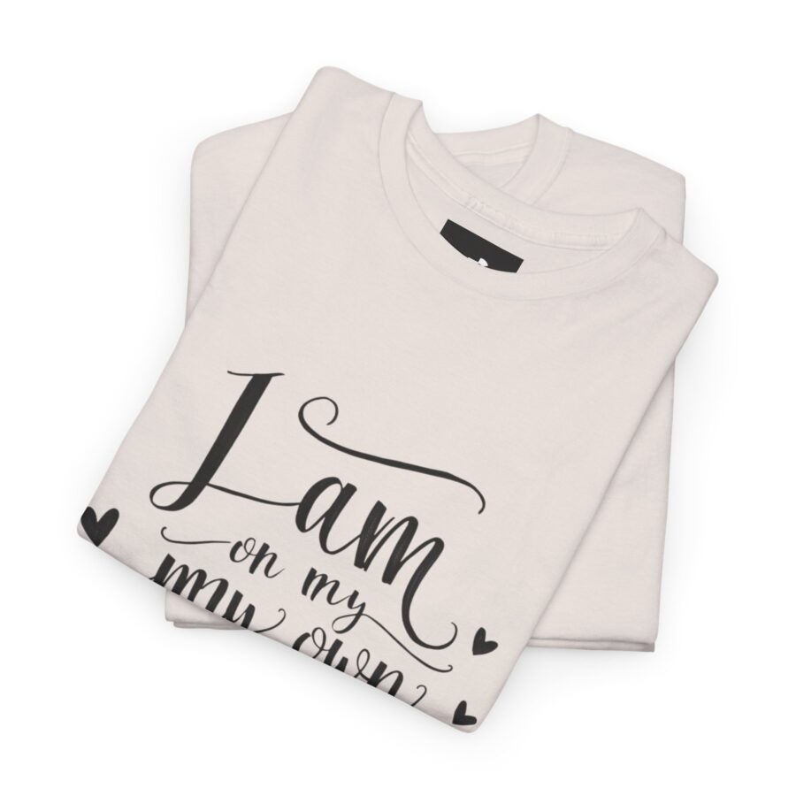 Inspirational Unisex Heavy Cotton Tee - 'I am on my own path' - Image 8