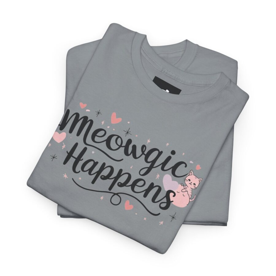 Meowing Unisex Heavy Cotton Tee,  cat, animal theme, tee, cat lover, funny, cute, gift for her, gift for cat lover, cat fan, cat vibe, animal lover, gift for girl,  nature lover - Image 14