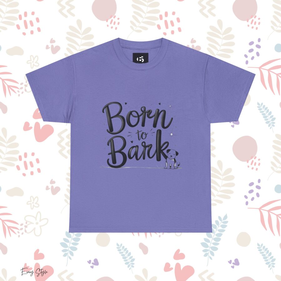 Born to Bark Unisex Heavy Cotton Tee - Perfect for Dog Lovers - Image 22