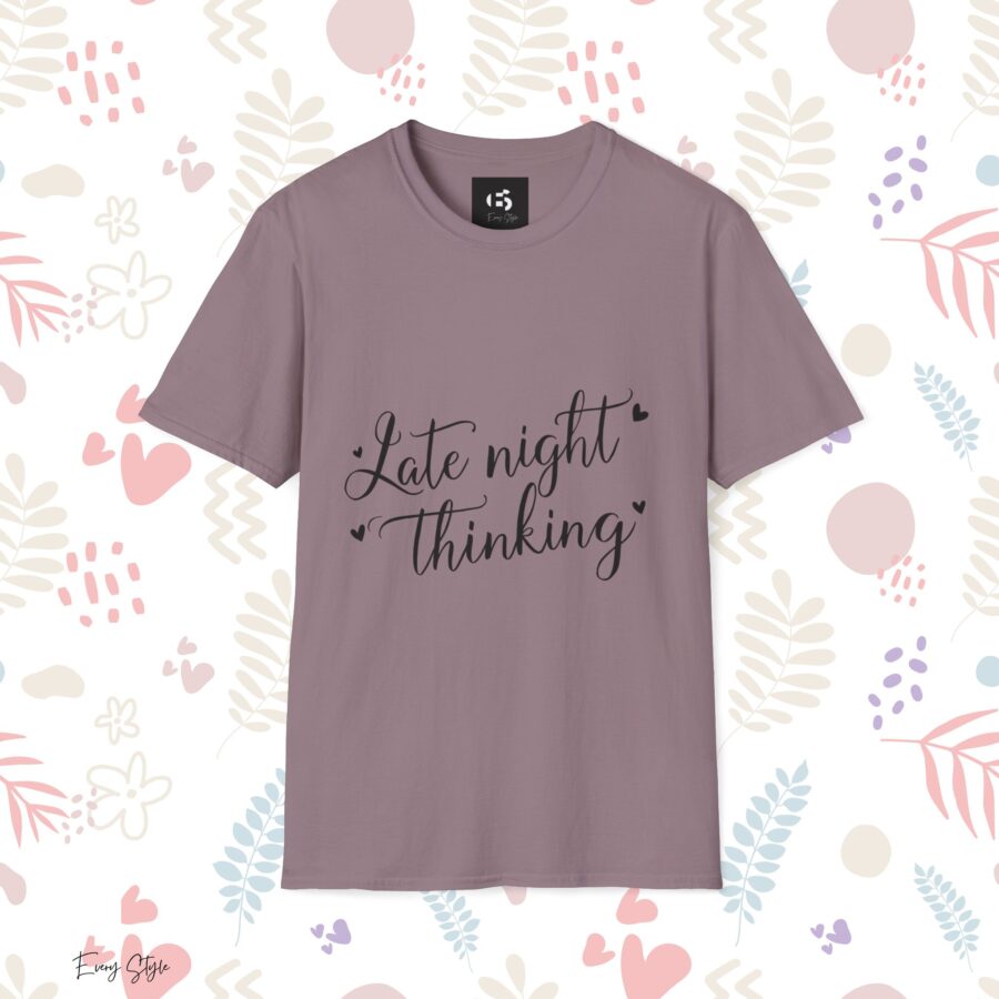 Late Night Thinking Unisex Softstyle T-Shirt - Cozy and Inspirational - Image 21