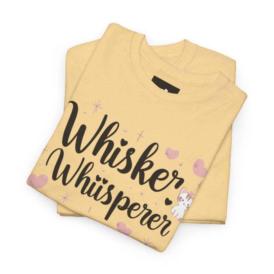 Whisker Whisperer Unisex Heavy Cotton Tee - Perfect for Cat Lovers - Image 8