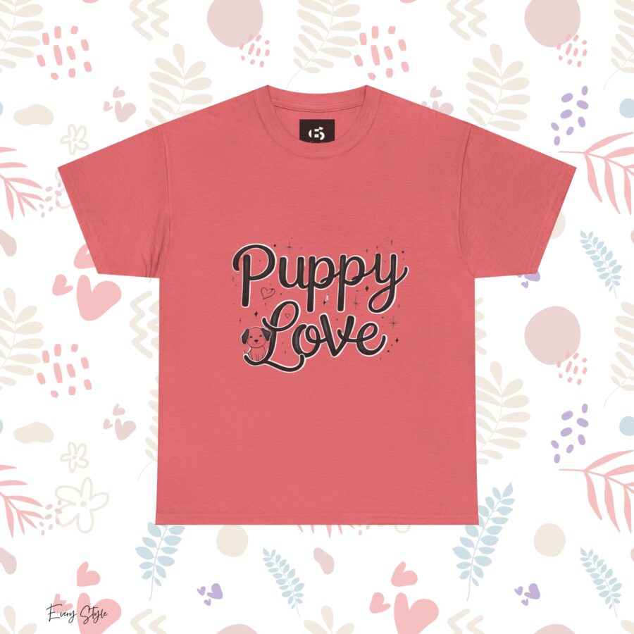 Puppy Love Unisex Heavy Cotton Tee - Perfect for Dog Lovers - Image 5