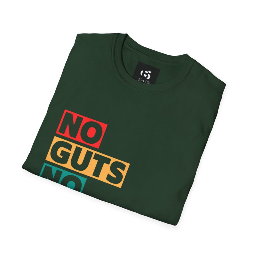 Motivational Unisex T-Shirt | No Guts No Glory | Softstyle Casual Wear - Image 7