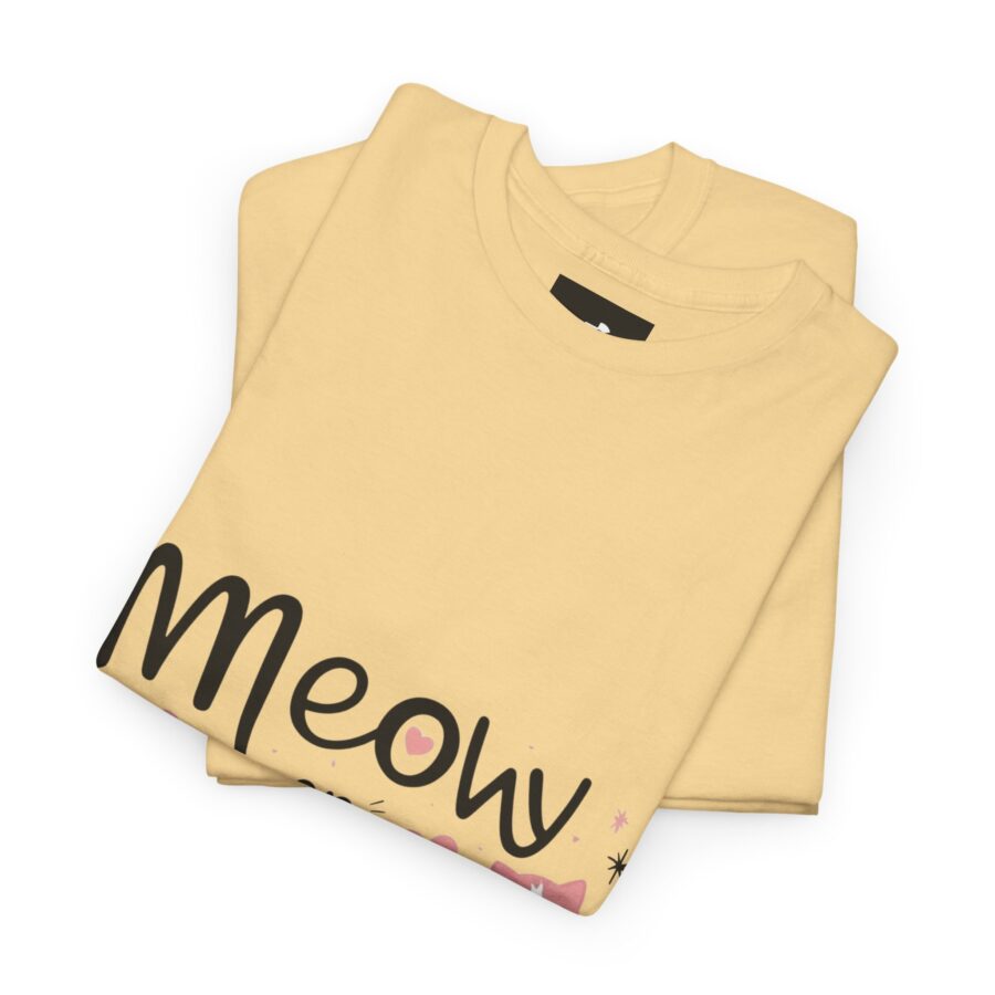 Meow or Never Unisex Heavy Cotton Tee - Image 8