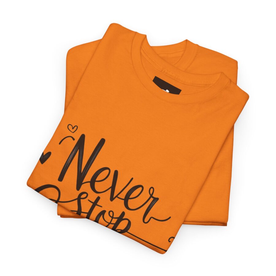 Never Stop Growing Unisex Heavy Cotton Tee - Inspirational & Motivational T-Shirt - Image 13