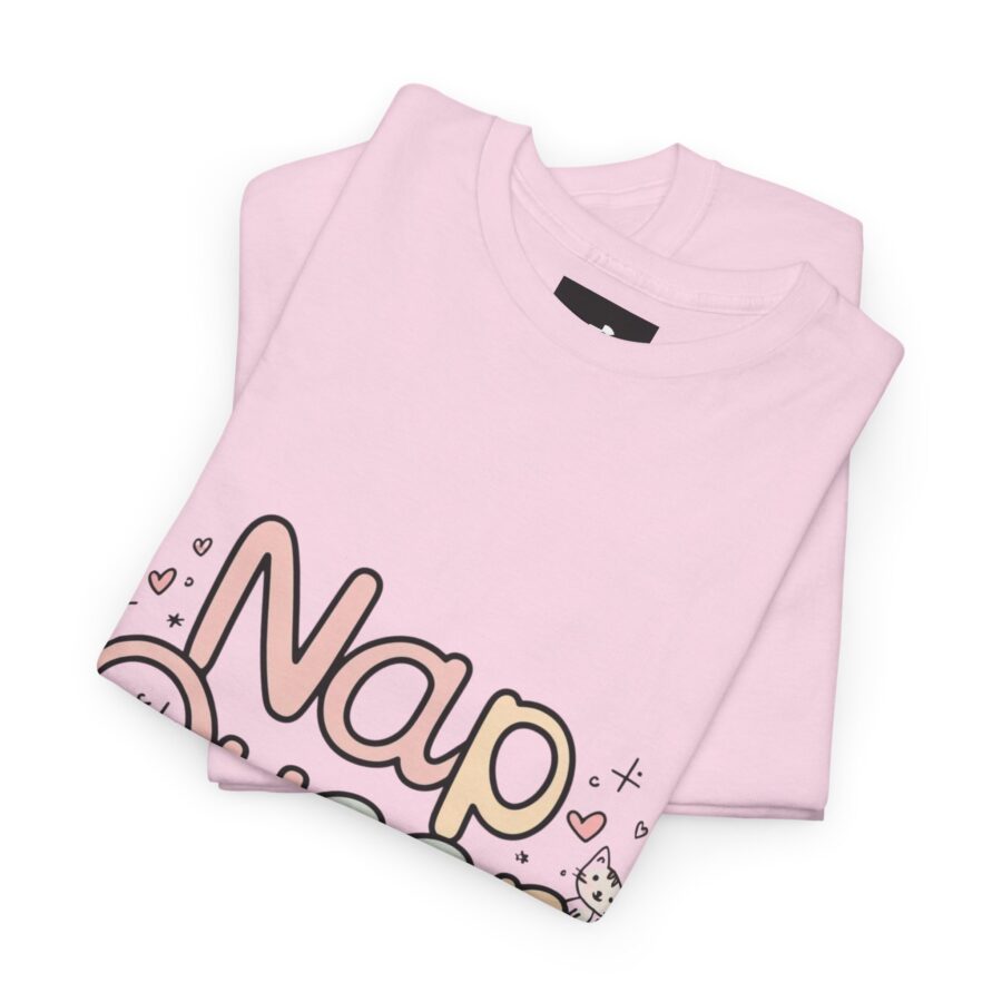 Nap Queen Unisex Heavy Cotton Tee - Perfect Gift for Cat Lovers - Image 22