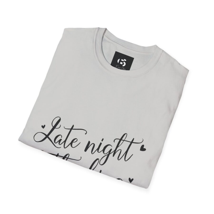 Late Night Thinking Unisex Softstyle T-Shirt - Cozy and Inspirational - Image 6