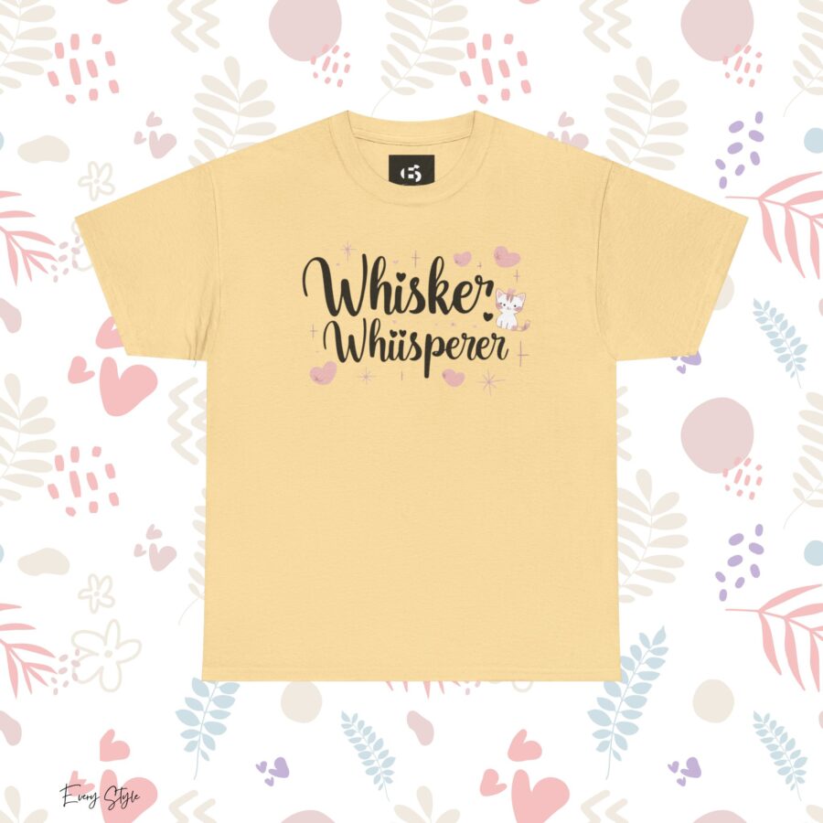 Whisker Whisperer Unisex Heavy Cotton Tee - Perfect for Cat Lovers - Image 7