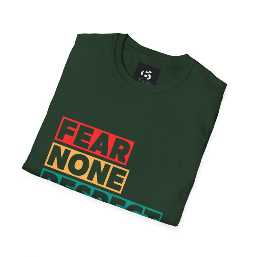 Fear None Respect Few Unisex Softstyle T-Shirt | Motivational Graphic Tee - Image 6