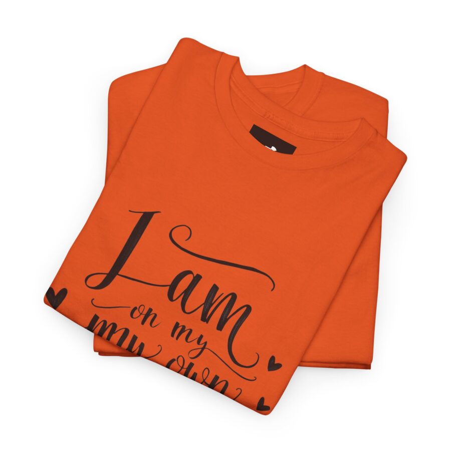 Inspirational Unisex Heavy Cotton Tee - 'I am on my own path' - Image 10