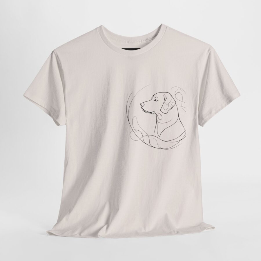 Dog Lover Unisex Heavy Cotton Tee - Cozy & Stylish Pet Illustration - Image 8