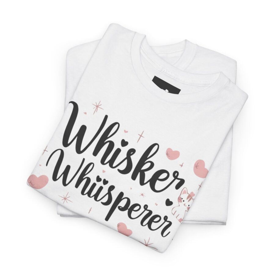 Whisker Whisperer Unisex Heavy Cotton Tee - Perfect for Cat Lovers - Image 4