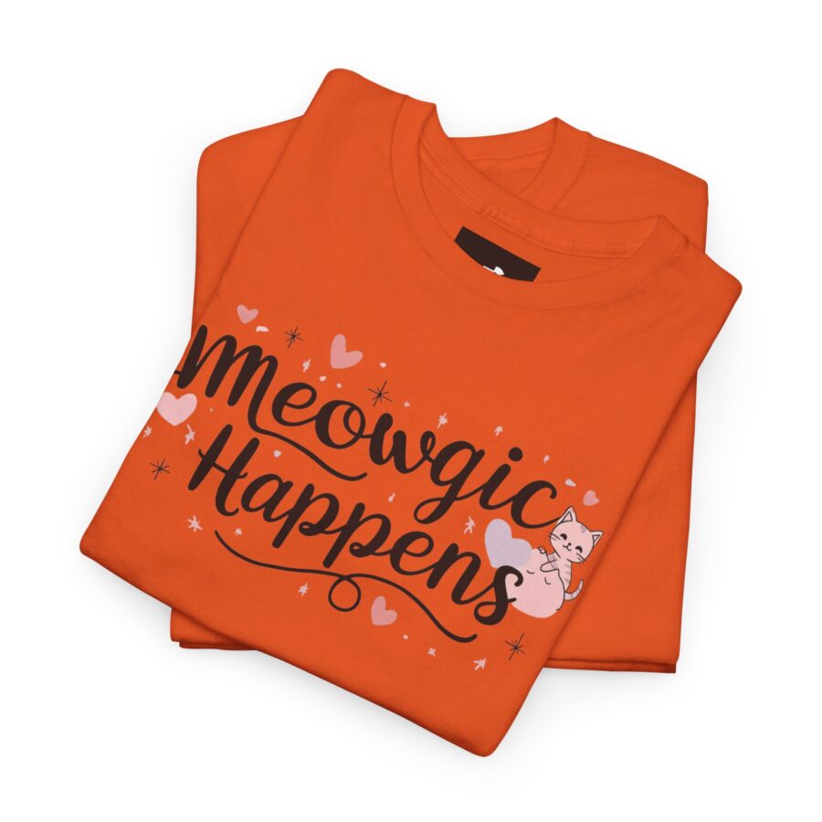 Meowing Unisex Heavy Cotton Tee,  cat, animal theme, tee, cat lover, funny, cute, gift for her, gift for cat lover, cat fan, cat vibe, animal lover, gift for girl,  nature lover - Image 10