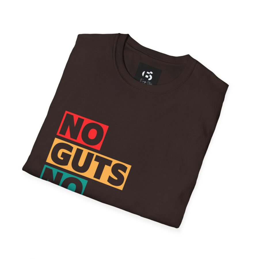 Motivational Unisex T-Shirt | No Guts No Glory | Softstyle Casual Wear - Image 4