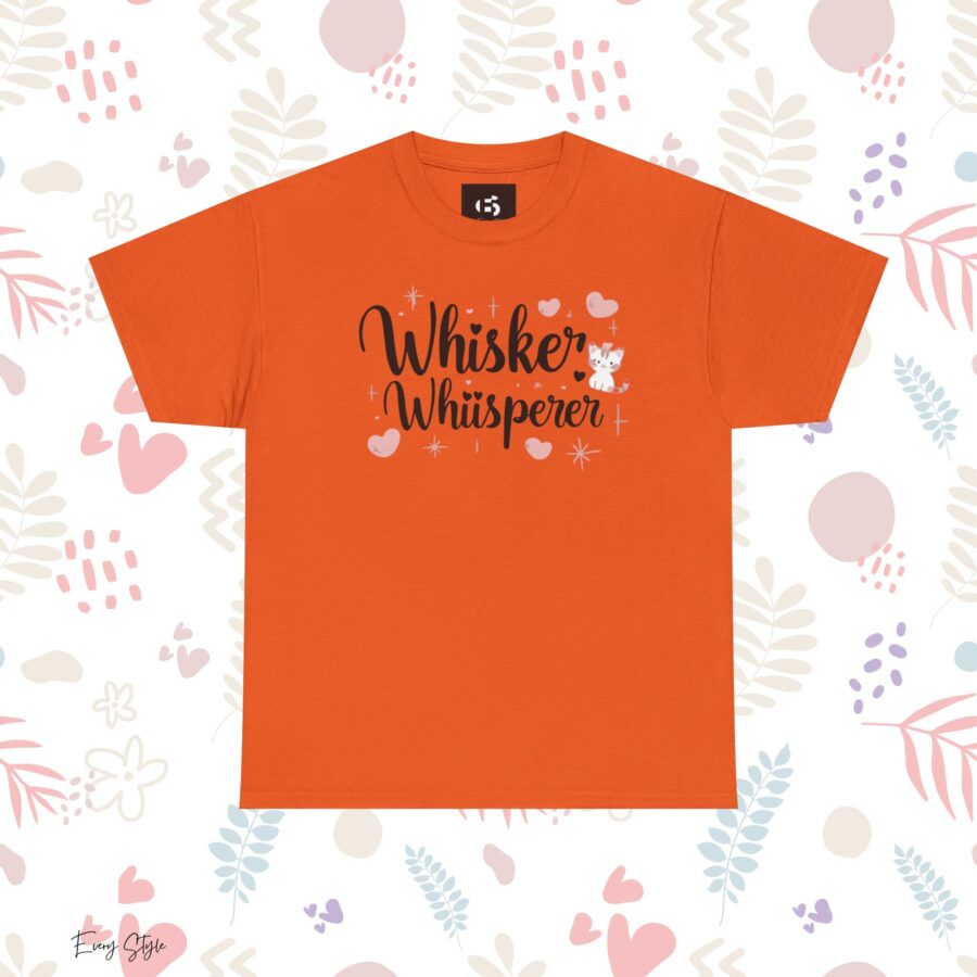 Whisker Whisperer Unisex Heavy Cotton Tee - Perfect for Cat Lovers - Image 9