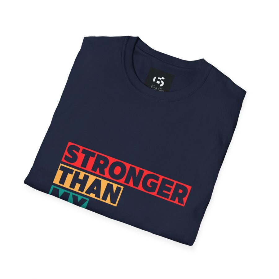 Motivational Unisex Softstyle T-Shirt - 'Stronger Than My Excuses' - Image 9