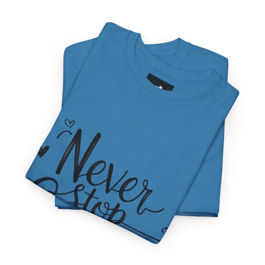 Never Stop Growing Unisex Heavy Cotton Tee - Inspirational & Motivational T-Shirt - Image 2