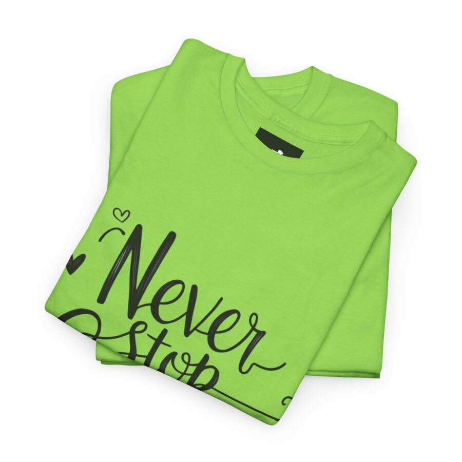 Never Stop Growing Unisex Heavy Cotton Tee - Inspirational & Motivational T-Shirt - Image 17