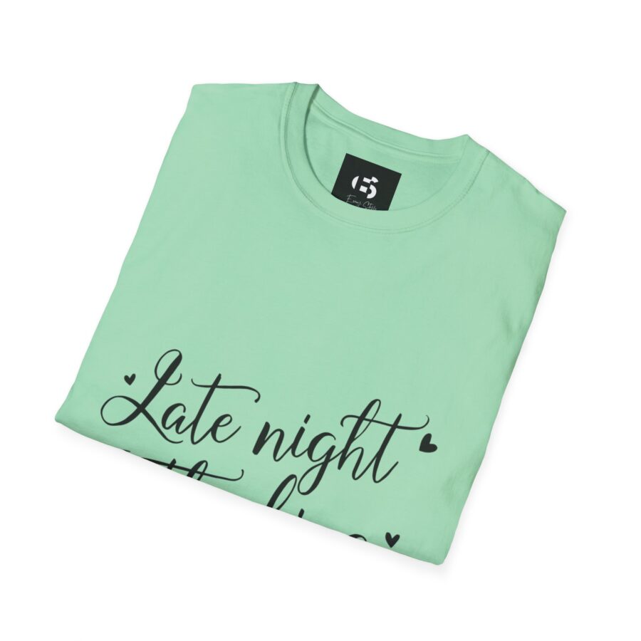 Late Night Thinking Unisex Softstyle T-Shirt - Cozy and Inspirational - Image 14