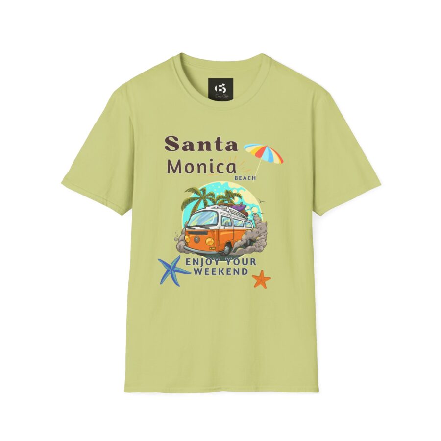 Santa Monica Beach T-Shirt - Enjoy Your Weekend Graphic Tee - Image 12