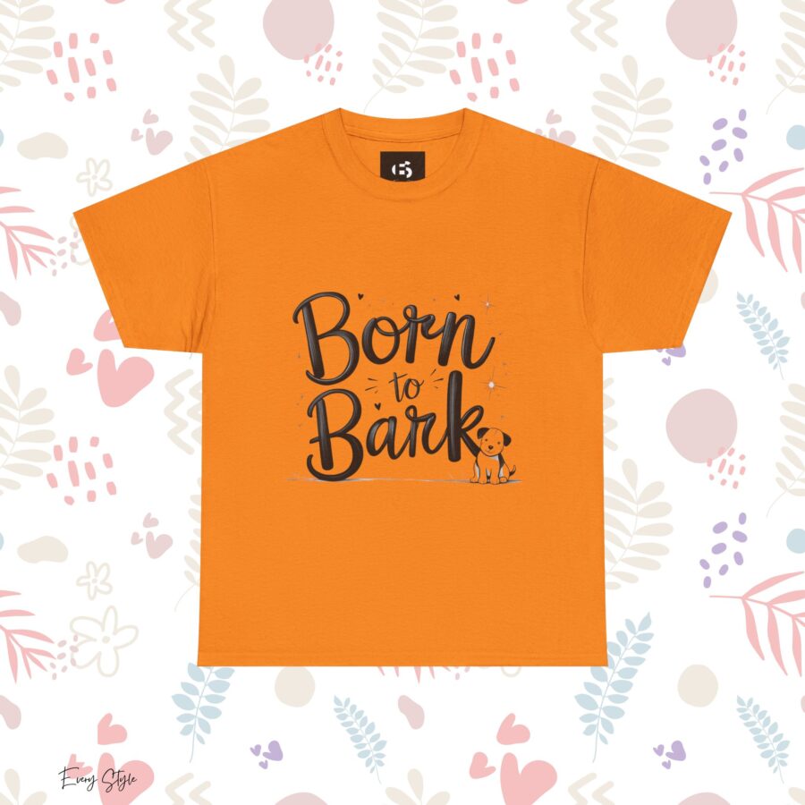 Born to Bark Unisex Heavy Cotton Tee - Perfect for Dog Lovers - Image 11