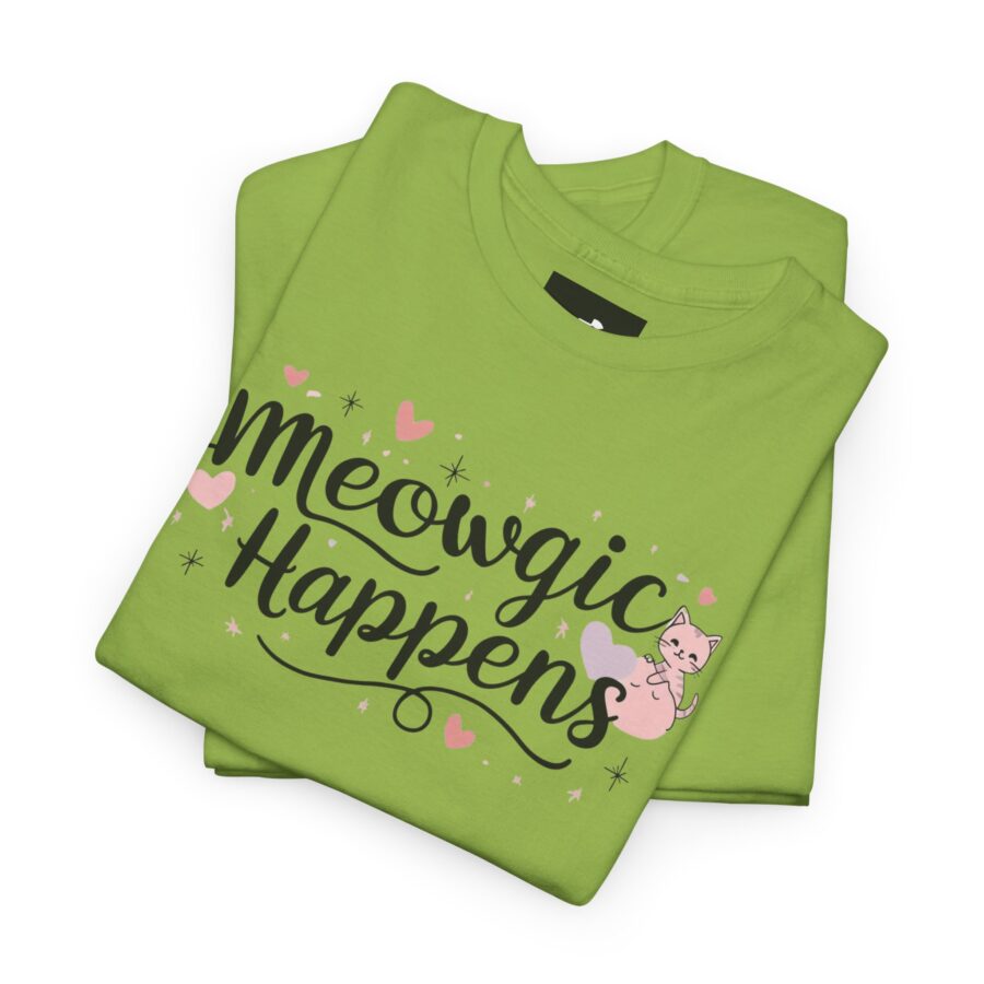 Meowing Unisex Heavy Cotton Tee,  cat, animal theme, tee, cat lover, funny, cute, gift for her, gift for cat lover, cat fan, cat vibe, animal lover, gift for girl,  nature lover - Image 12