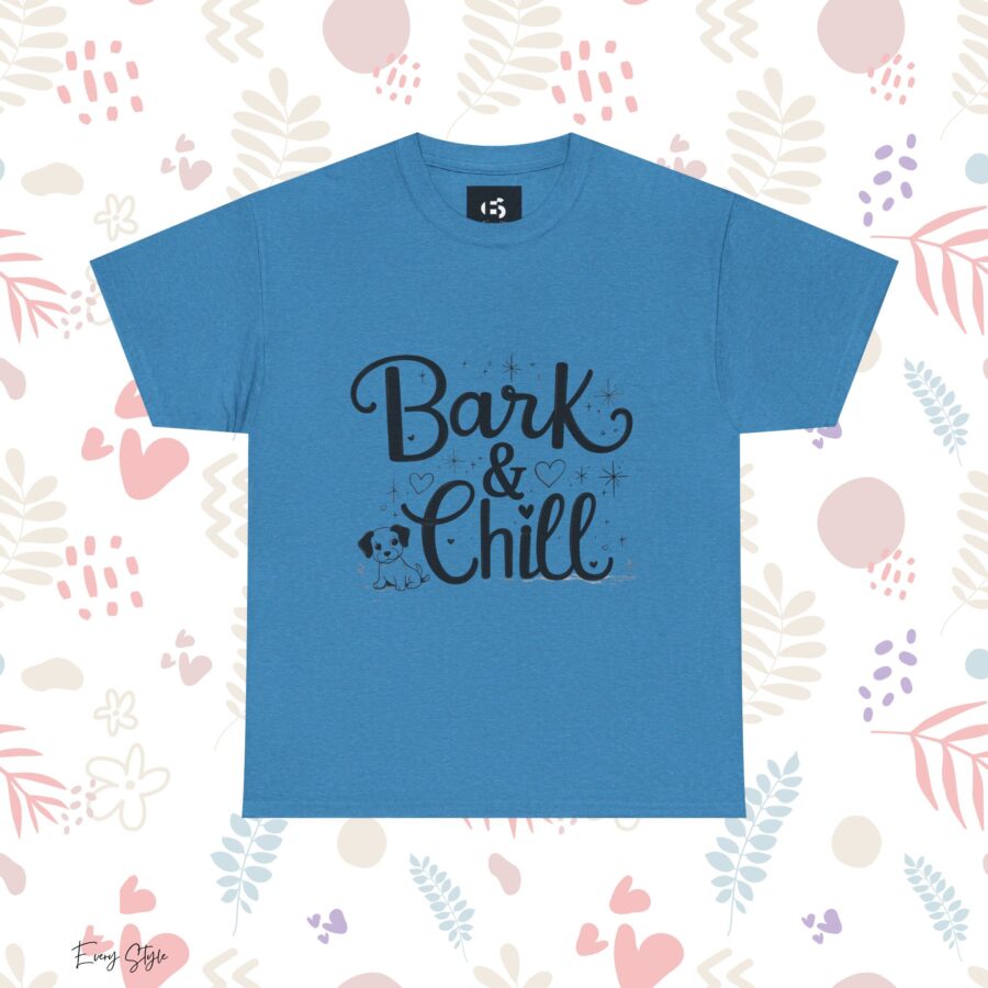 Bark & Chill Unisex Heavy Cotton Tee - Cute Dog Lover Graphic T-Shirt - Image 11