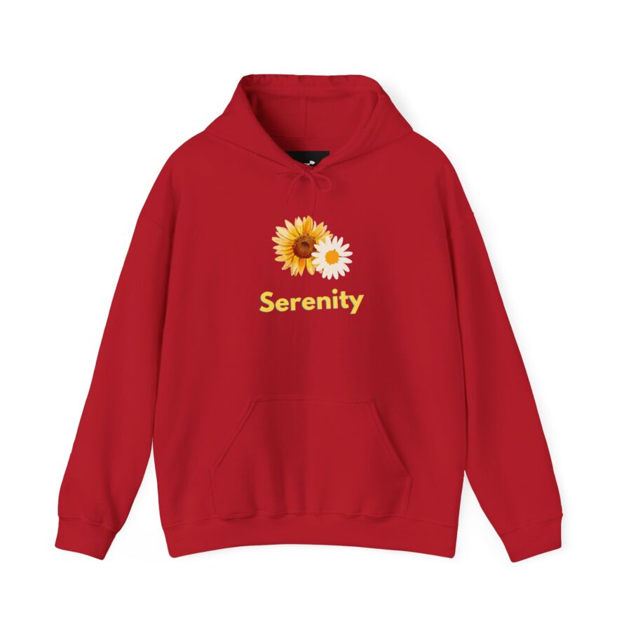 Serenity Floral Hoodie - Unisex Heavy Blend™ Sweatshirt with Sunflowers