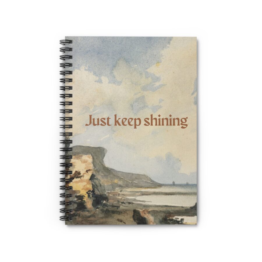 Keep Shining Spiral Notebook - Ruled Line - Image 2