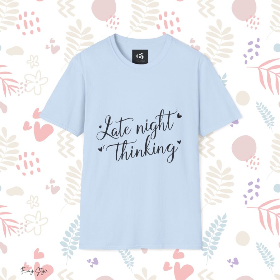 Late Night Thinking Unisex Softstyle T-Shirt - Cozy and Inspirational - Image 17