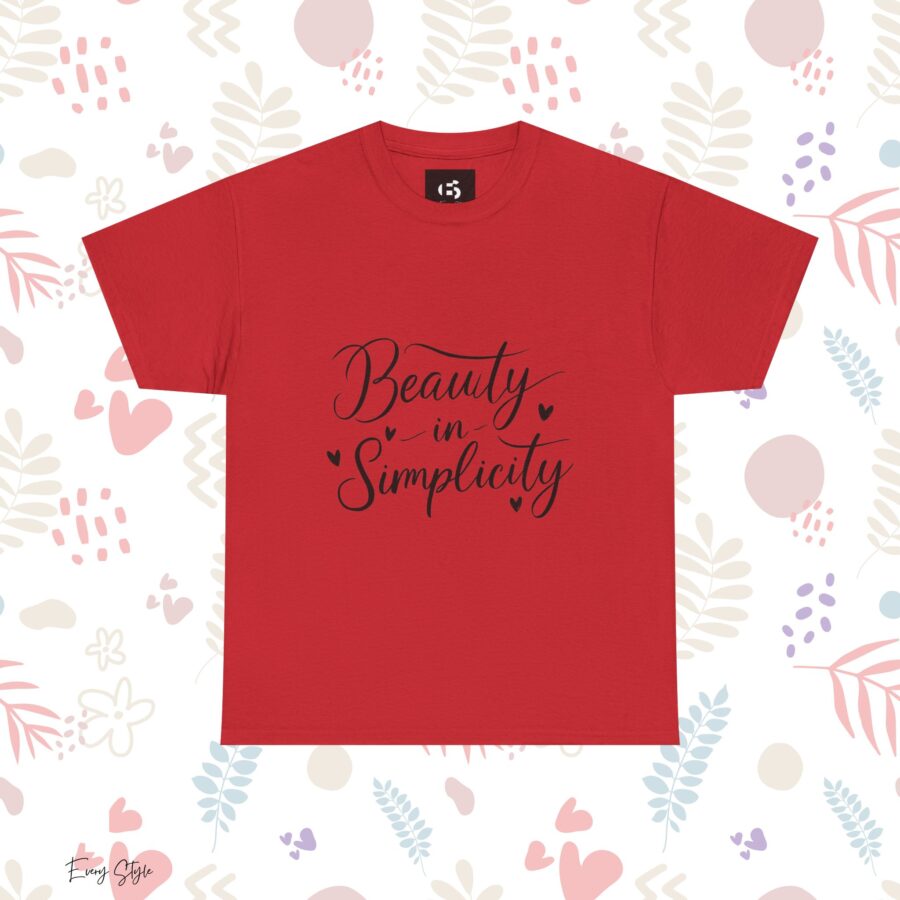 Beauty in Simplicity Unisex Heavy Cotton Tee - Image 26