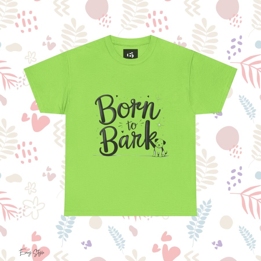 Born to Bark Unisex Heavy Cotton Tee - Perfect for Dog Lovers - Image 13