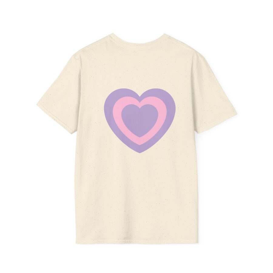 Love Vibes Unisex Softstyle T-Shirt - Heart Design for Couples - Image 9