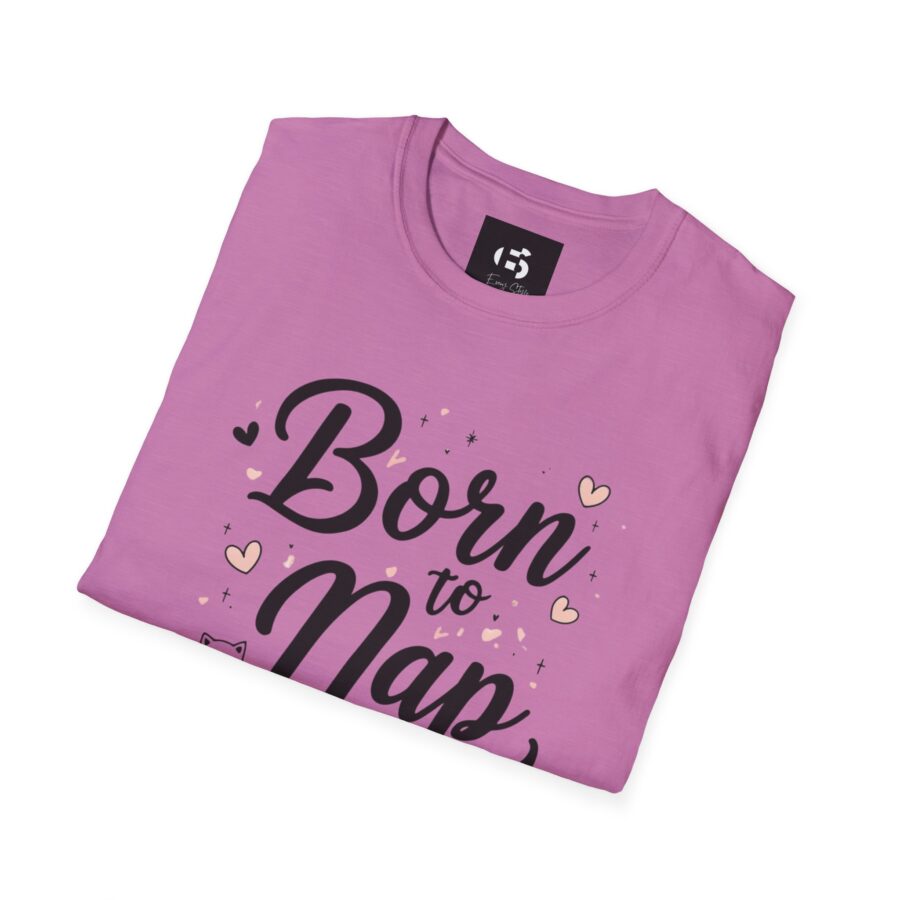 Born to Nap Unisex Softstyle T-Shirt – Comfy Shirt for Cat Lovers - Image 19