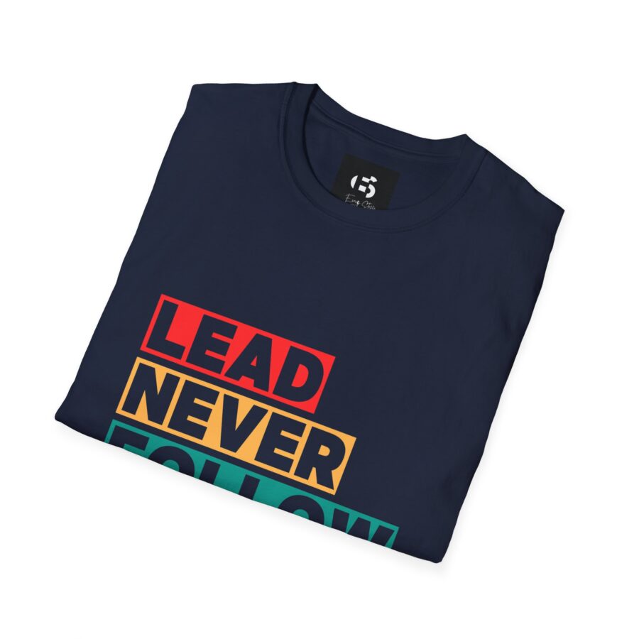 Lead Never Follow Trends Unisex Softstyle T-Shirt - Motivational Graphic Tee - Image 8